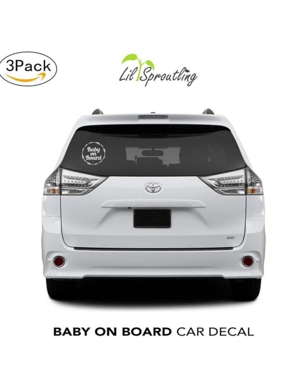 set of 3 BABY ON BOARD car sticker deals